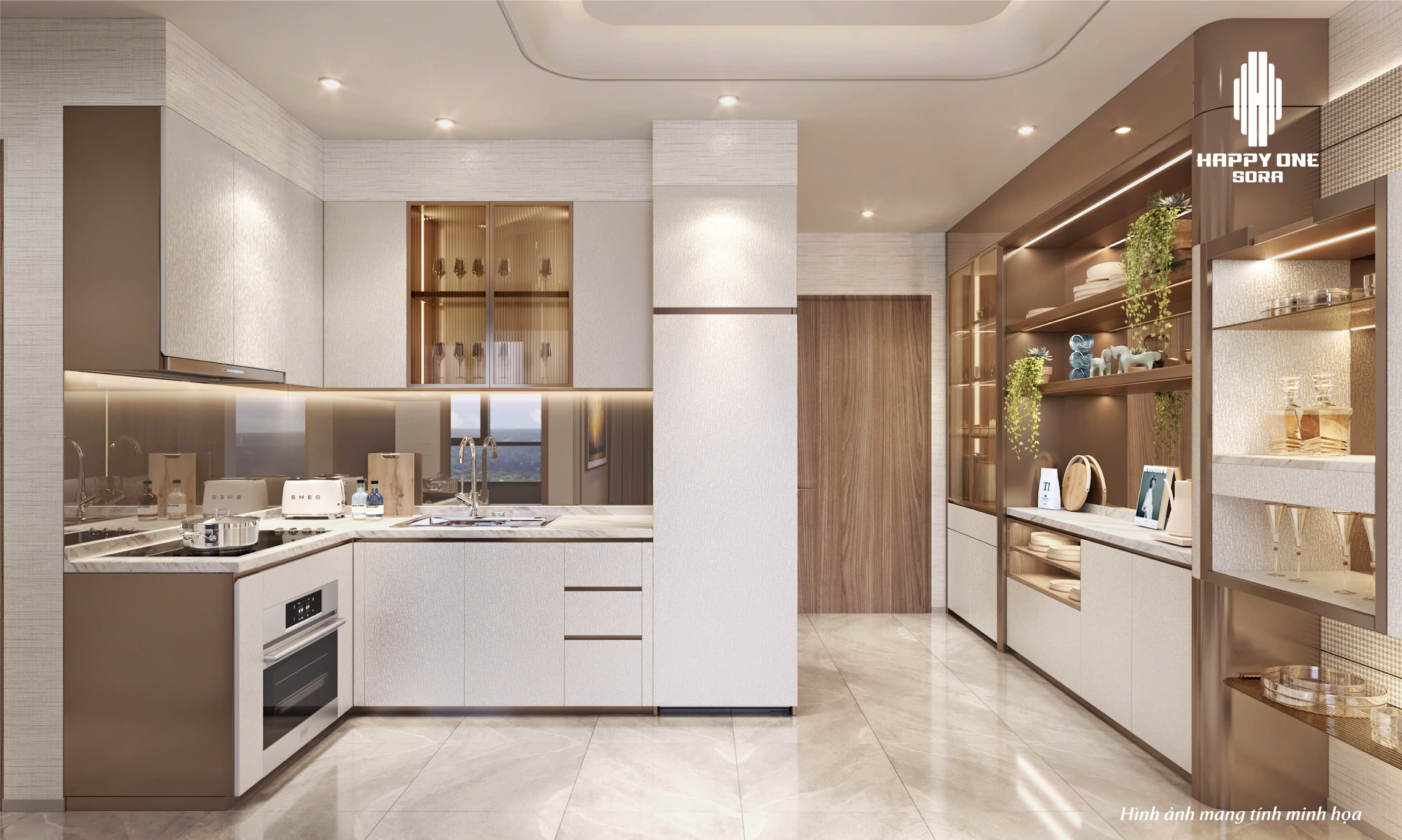 Khám phá căn hộ mẫu 1+1PN Happy One Sora: Tự do, thư thái và hiện đại trong từng chi tiết